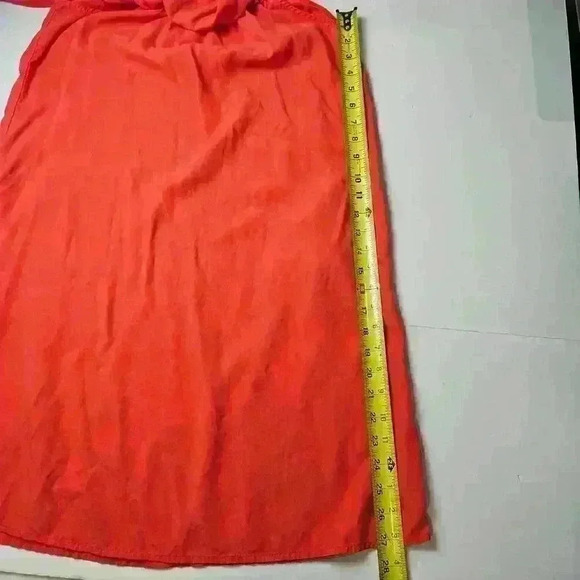 Catherine Maladrino Off The Shoulder Dress Small Orange Mini Dress - Picture 7 of 7